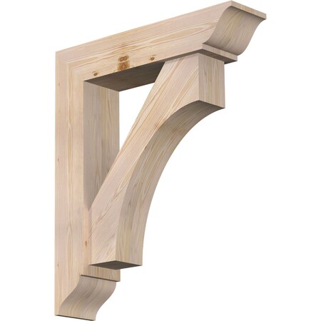 Ekena Millwork Westlake Traditional Smooth Bracket w/ Offset Brace, Douglas Fir, 7 1/2"W x 32"D x 38"H BKT0806X32X38WTL01SDF